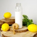 Butelka szklana na wodę soki z silikonowym pokrowcem biała 500 ml EXCELLENT HOUSEWARE 124502-B