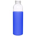 Butelka szklana na wodę soki z silikonowym pokrowcem niebieska 500 ml EXCELLENT HOUSEWARE 124502-N