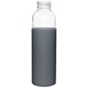 Butelka szklana na wodę soki z silikonowym pokrowcem szara 500 ml EXCELLENT HOUSEWARE 124502-S