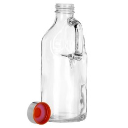 Butelka szklana z uchwytem do picia na wodę sok kompot 550 ml ORION 125979