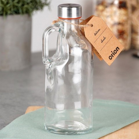 Butelka szklana z uchwytem do picia na wodę sok kompot 550 ml ORION 125979