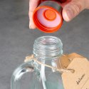 Butelka szklana z uchwytem do picia na wodę sok kompot 550 ml ORION 125979