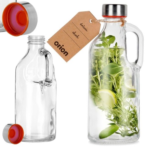 Butelka szklana z uchwytem do picia na wodę sok kompot 550 ml ORION 125979