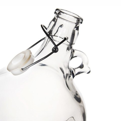 Butelka z klipsem gąsior na wino alkohol szklany 5L ORION 127720