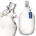 Butelka z klipsem gąsior na wino alkohol szklany 5L ORION 127720