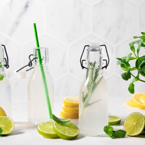 Butelka z klipsem szklana na nalewki wino bimber soki nalewkę 290 ml ORION 126474