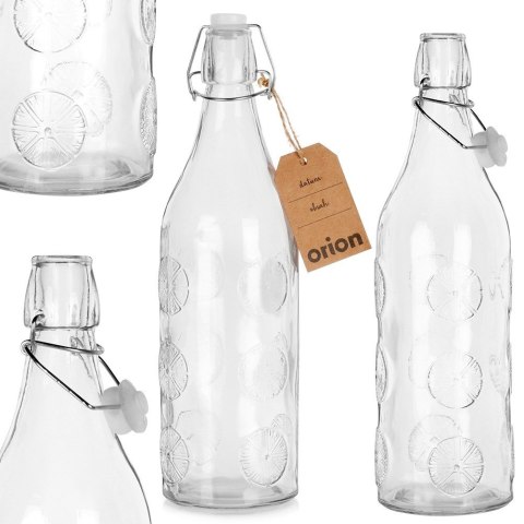 Butelka z klipsem szklana na nalewki wino bimber soki nalewkę duża 1,1L ORION 126483