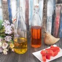 Butelka z klipsem szklana na nalewki wino bimber soki oliwę duża 1L ORION 127716