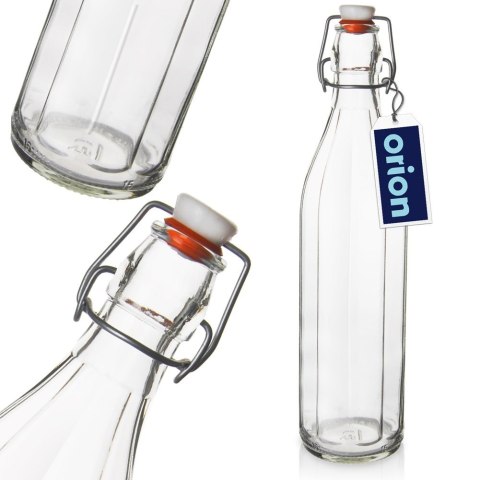 Butelka z klipsem szklana na nalewki wino bimber soki oliwę duża 1L ORION 127716