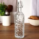 Butelka z klipsem szklana na nalewki wino bimber soki syrop 750 ml ORION 126496