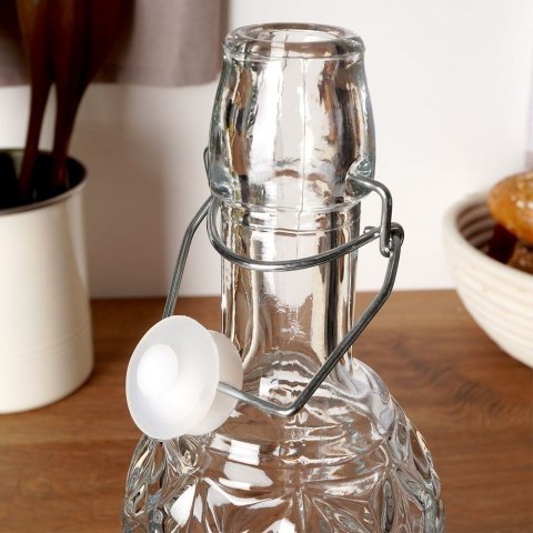 Butelka z klipsem szklana na nalewki wino bimber soki syrop 750 ml ORION 126496