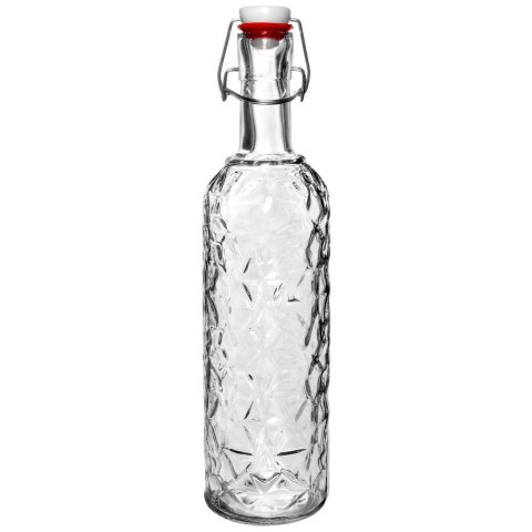 Butelka z klipsem szklana na nalewki wino bimber soki syrop duża 1,1L ORION 126497