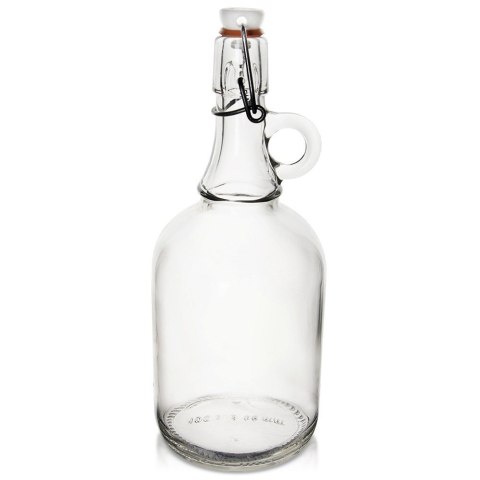 Butelka z klipsem szklana na nalewki wino bimber soki syrop duża 1L ORION 127719