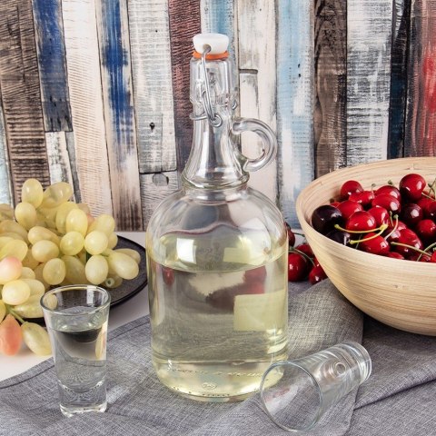 Butelka z klipsem szklana na nalewki wino bimber soki syrop duża 1L ORION 127719