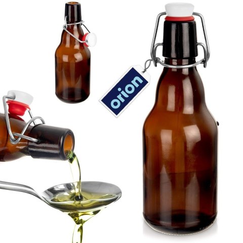 Butelka z klipsem szklana na nalewki wino bimber soki syrop mała 340 ml ORION 143779