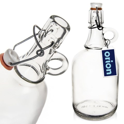 Butelka z klipsem szklana na nalewki wino bimber soki syropy 500 ml ORION 127718