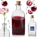Butelka z korkiem szklana do picia na wodę sok kompot soki 530 ml ORION 127712