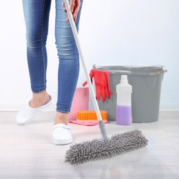 Kij uchwyt do mopa i miotły stalowy CLEAN SYSTEM 130cm ORION 711521