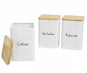 Komplet 3 pojemników kawa herbata cukier 13.5x9.5cm KRISBERG KS-2715 (napisy PL)