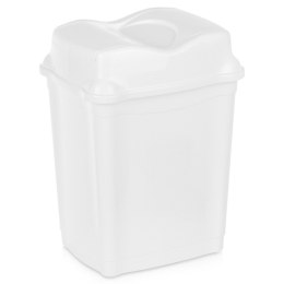 Kosz na śmieci do biura łazienki kuchni łazienkowy plastikowy biały 16L ORION 731341