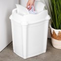 Kosz na śmieci do biura łazienki kuchni łazienkowy plastikowy biały 16L ORION 731341