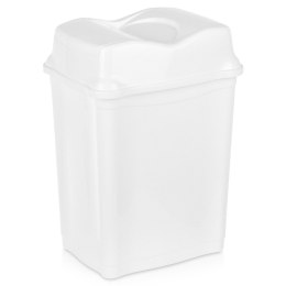 Kosz na śmieci do biura łazienki kuchni łazienkowy plastikowy biały 28L ORION 731344