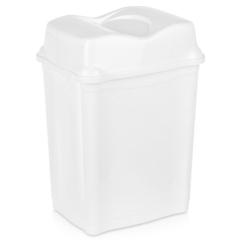 Kosz na śmieci do biura łazienki kuchni łazienkowy plastikowy biały 28L ORION 731344