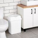 Kosz na śmieci do biura łazienki kuchni łazienkowy plastikowy biały 28L ORION 731344