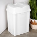 Kosz na śmieci do biura łazienki kuchni łazienkowy plastikowy biały 28L ORION 731344