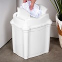 Kosz na śmieci do biura łazienki kuchni łazienkowy plastikowy biały 5L ORION 731335