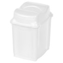 Kosz na śmieci do biura łazienki kuchni łazienkowy plastikowy biały 5L ORION 731335