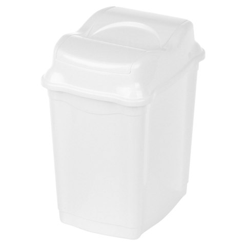 Kosz na śmieci do biura łazienki kuchni łazienkowy plastikowy biały 9L ORION 731338