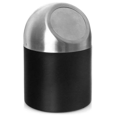 Mały kosz na śmieci odpady na biurko łazienkowy czarny BLACK 1.2L ORION 731724