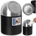 Mały kosz na śmieci odpady na biurko łazienkowy czarny BLACK 1.2L ORION 731724