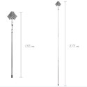Miotła teleskopowa do zamiatania kurzu i pajęczyn trójkątna 143-324cm ORION 711909