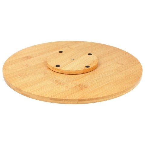 Obrotowa deska do serwowania krojenia pizzy drewniana na pizzę 35cm BRUNBESTE BB-2567