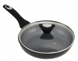 Patelnia z powłoką granitową 18cm KRISBERG Marmo KS-2676