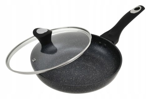 Patelnia z powłoką granitową 22cm KRISBERG Marmo KS-2678