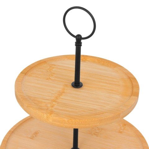 Patera na ciasto owoce babeczki ciasta piętrowa drewniana BRUNBESTE BB-3803