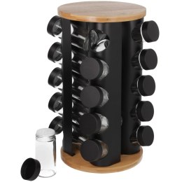 Stojak na przyprawy ze słoiczkami przyprawnik obrotowy duży 21-ele BRUNBESTE BB-2771