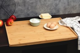 Stolnica bambusowa drewniana duża 65x43cm deska do ciasta krojenia BRUNBESTE BB-2568