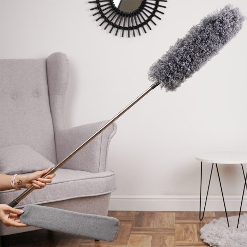 Szczotka do kurzu pajęczyn miotełka teleskopowa 2w1 80-242cm VILDE 779046