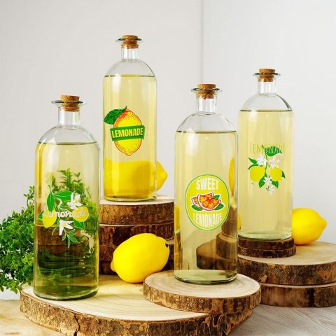 Szklana butelka na wodę lemoniadę soki smoothie sok 1L VILDE 139182