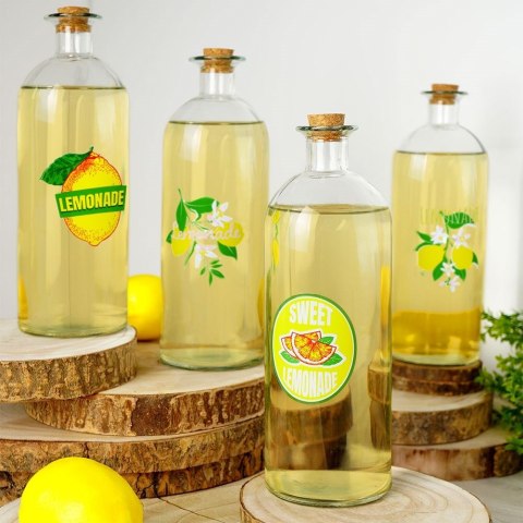 Szklana butelka na wodę lemoniadę soki smoothie sok 1L VILDE 139182
