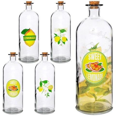 Szklana butelka na wodę lemoniadę soki smoothie sok 1L VILDE 139182