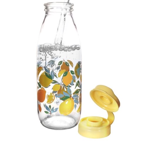 Szklana butelka na wodę soki lemoniadę cytryny 500 ml VILDE 139126-Z