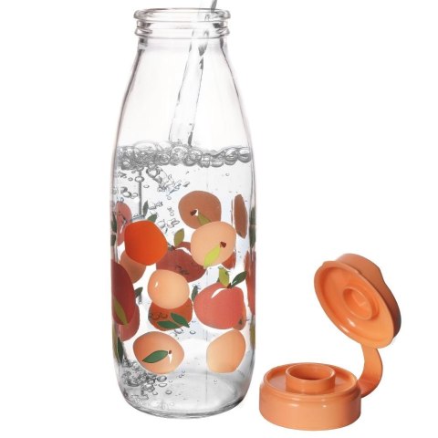 Szklana butelka na wodę soki lemoniadę pomarańcze 500 ml VILDE 139126-P
