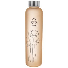 Szklana butelka na wodę soki lemoniadę pomarańczowa 750 ml ORION 143762