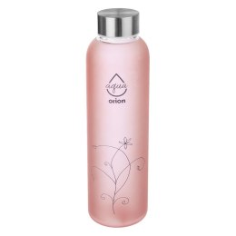 Szklana butelka na wodę soki lemoniadę różowa 600 ml ORION 143759