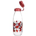 Szklana butelka na wodę soki lemoniadę truskawki 500 ml VILDE 139126-C